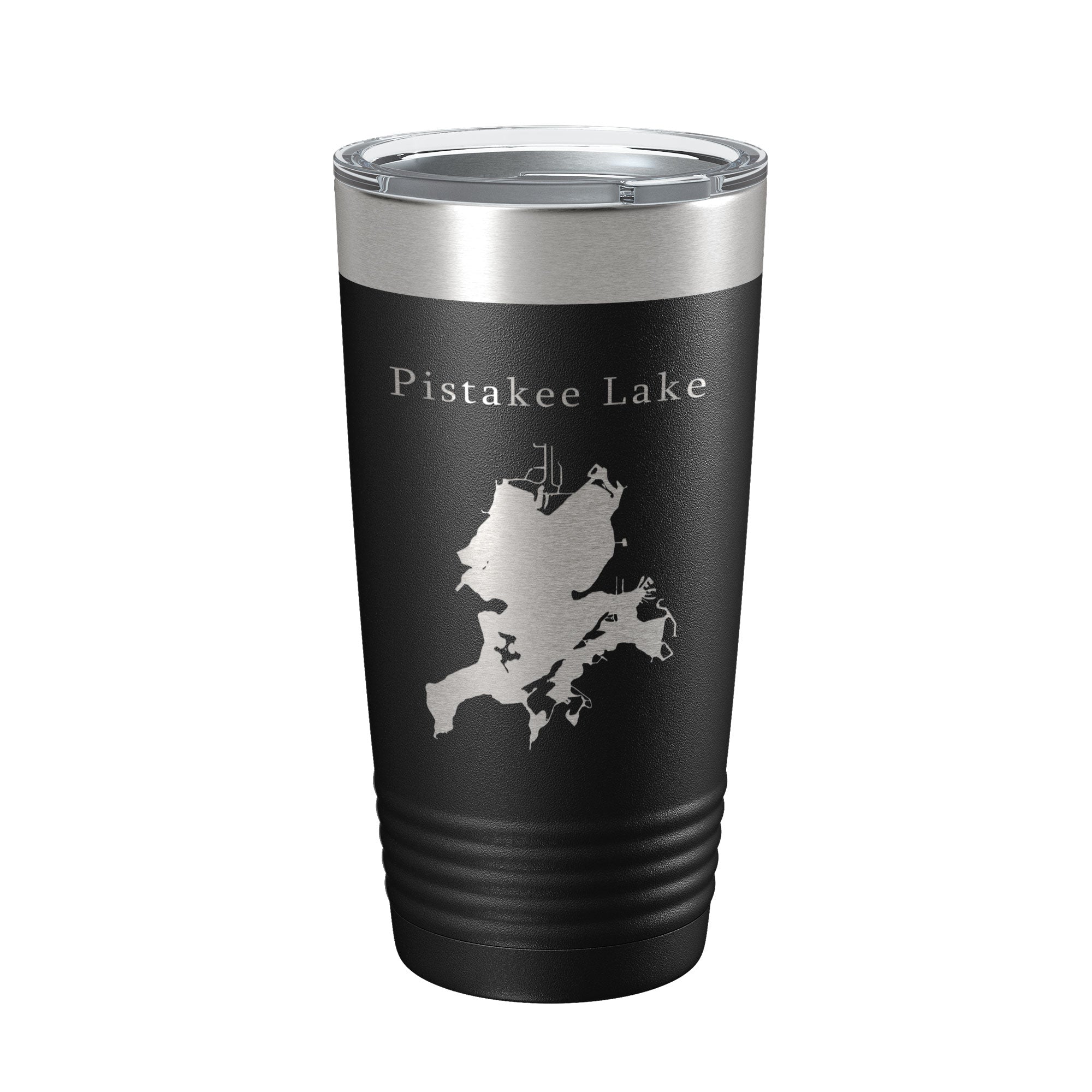 Pistakee Lake Map Tumbler Travel Mug Insulated Laser Engraved Coffee Cup Illinois 20 oz