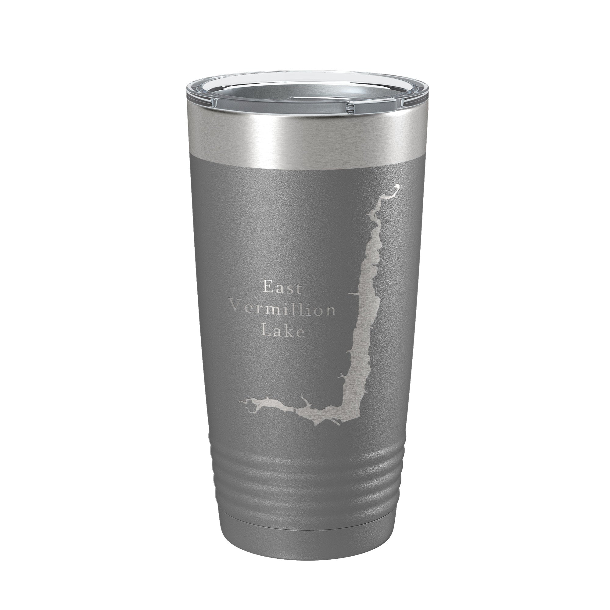 East Vermillion Lake Map Tumbler Travel Mug Insulated Laser Engraved Coffee Cup South Dakota 20 oz