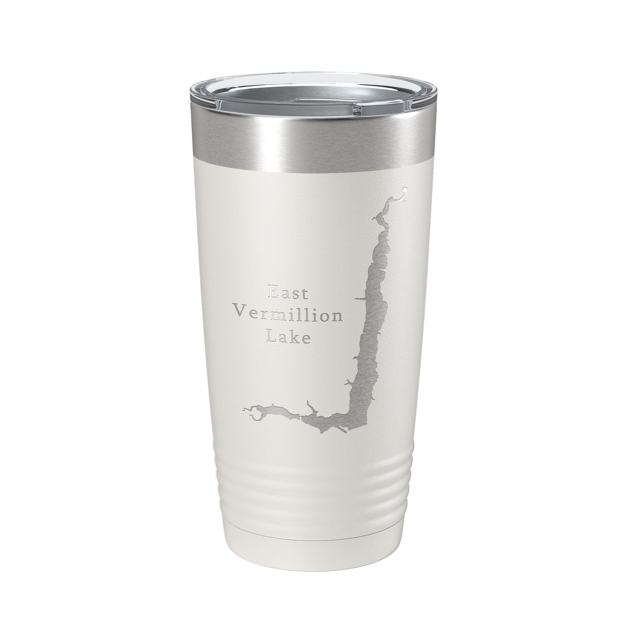 East Vermillion Lake Map Tumbler Travel Mug Insulated Laser Engraved Coffee Cup South Dakota 20 oz