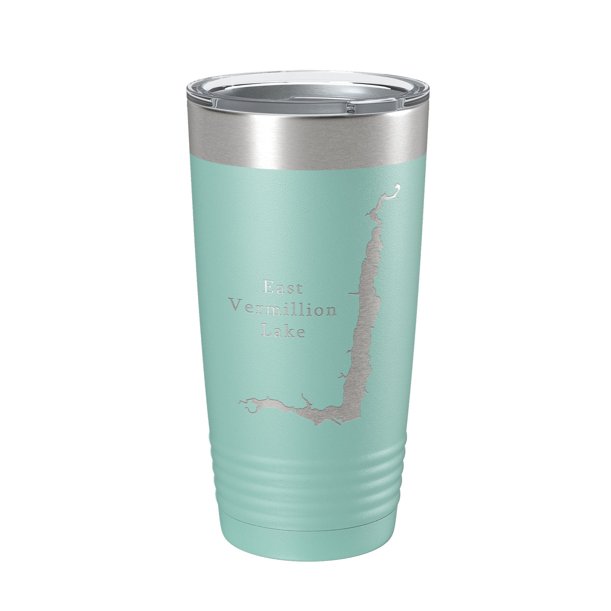 East Vermillion Lake Map Tumbler Travel Mug Insulated Laser Engraved Coffee Cup South Dakota 20 oz
