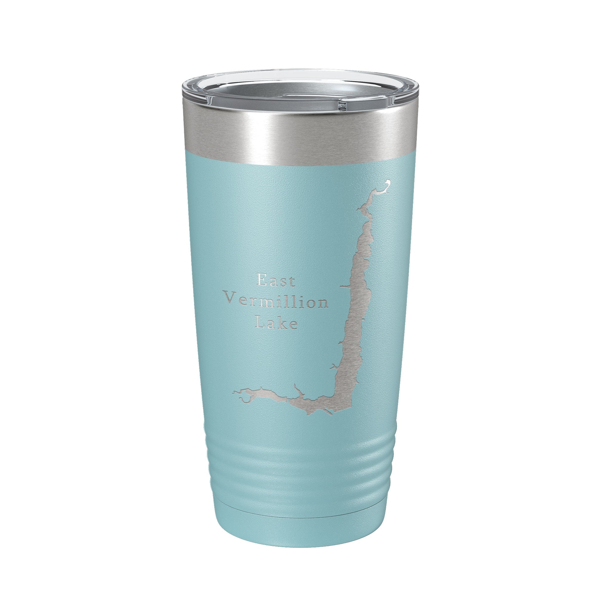 East Vermillion Lake Map Tumbler Travel Mug Insulated Laser Engraved Coffee Cup South Dakota 20 oz