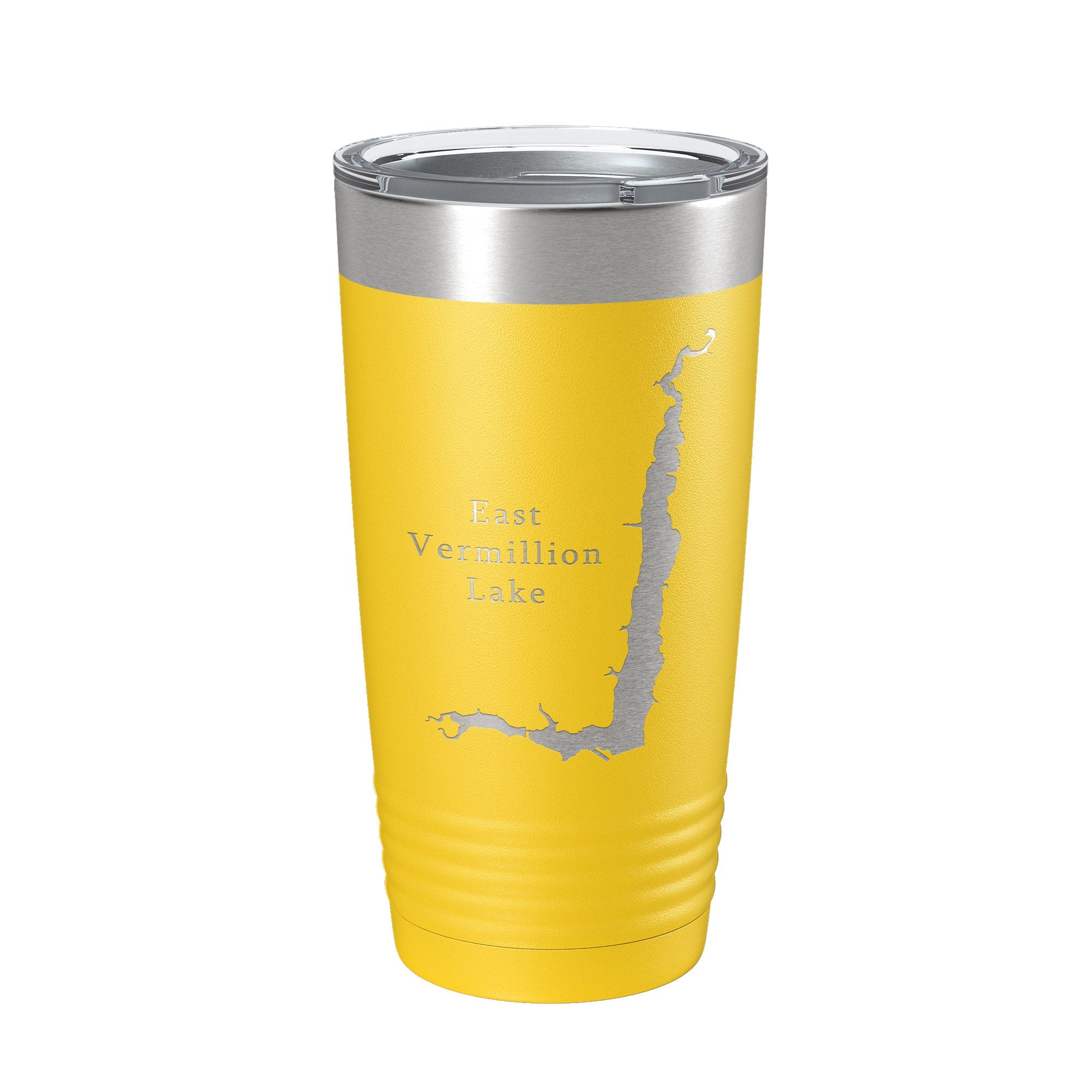 East Vermillion Lake Map Tumbler Travel Mug Insulated Laser Engraved Coffee Cup South Dakota 20 oz