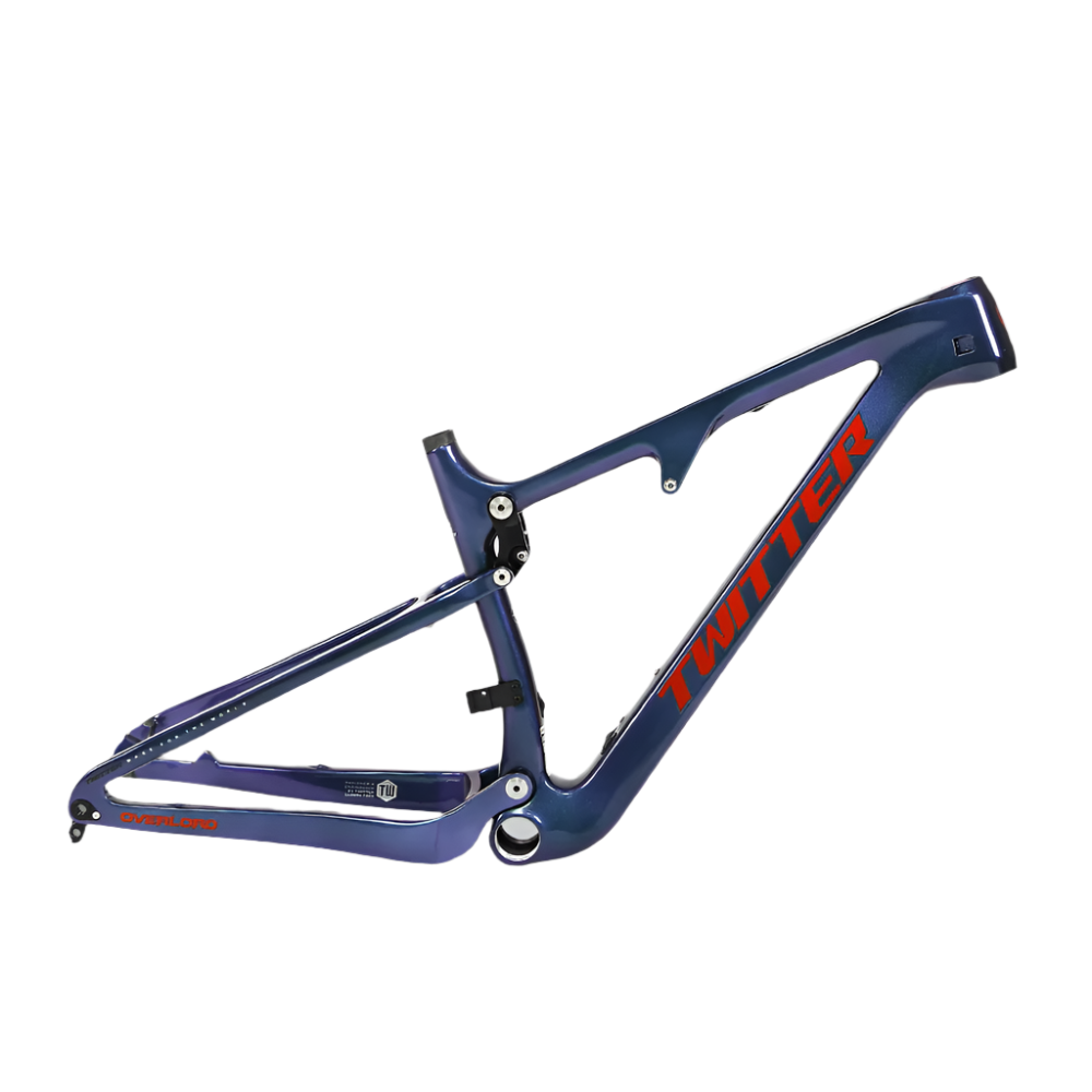 TWITTER OVERLORD Full Suspension Carbon MTB Frame – T800 Mix, 29"/27.5", AM, without Rear  SHOX