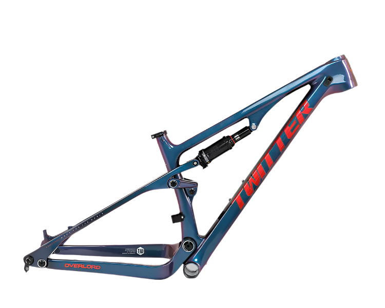 TWITTER OVERLORD Full Suspension Carbon MTB Frame – T800 Mix, 29"/27.5", AM, without Rear  SHOX