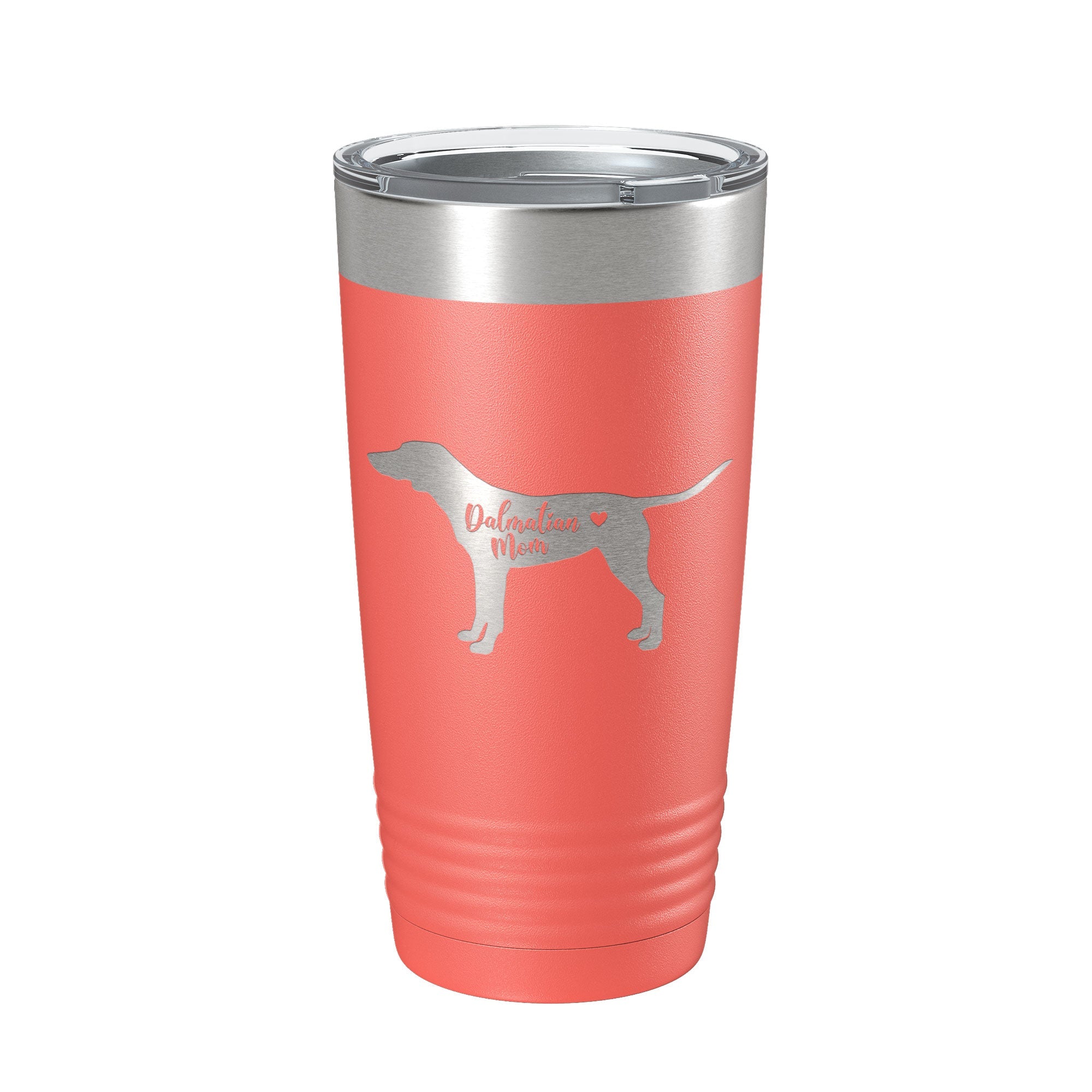 Dalmatian Mom Tumbler Dog Travel Mug Gift Insulated Laser Engraved Coffee Cup 20 oz