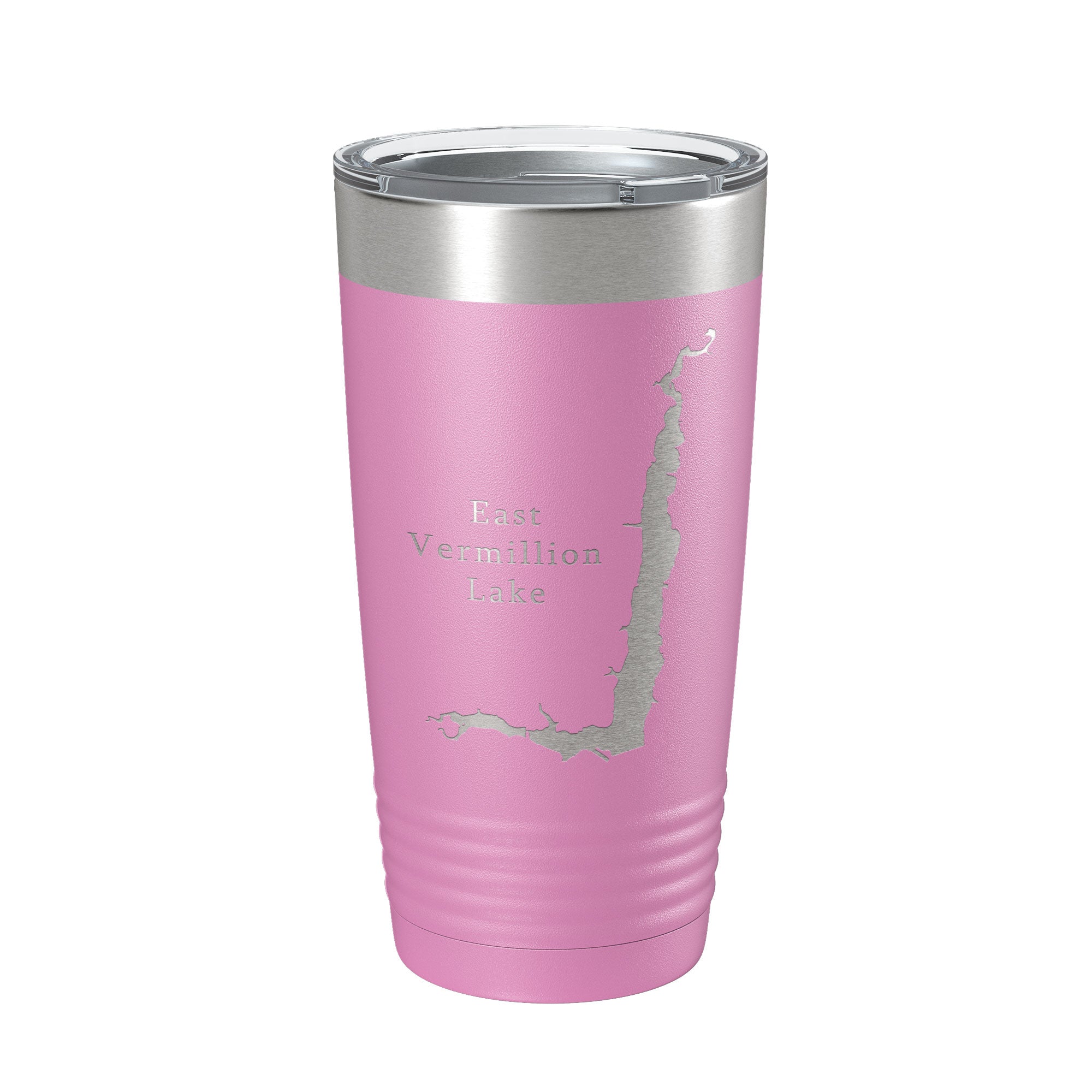 East Vermillion Lake Map Tumbler Travel Mug Insulated Laser Engraved Coffee Cup South Dakota 20 oz